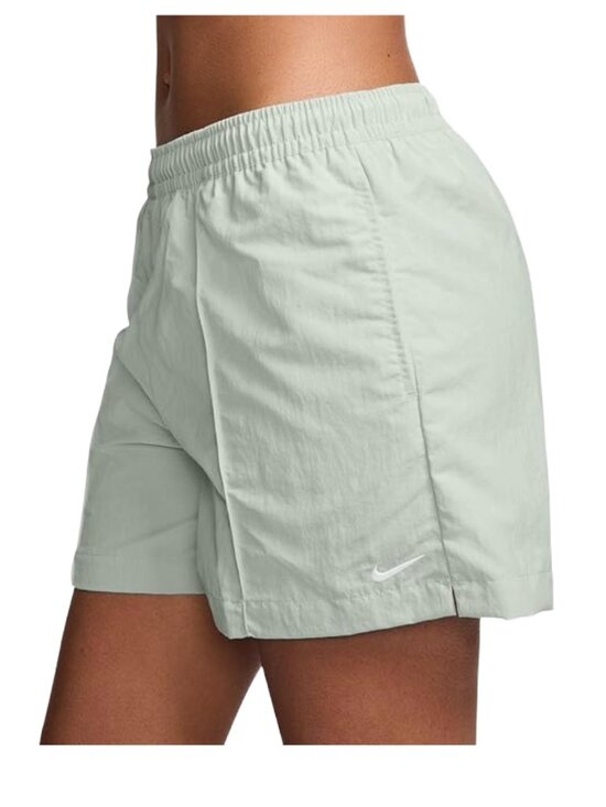 Nike Women's Sportswear Woven Mid-Rise 5" Shorts, LIGHT SILVER - Picture 2 of 4